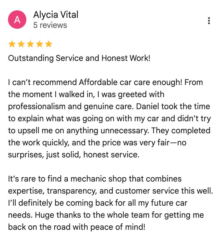 review afforadable car care